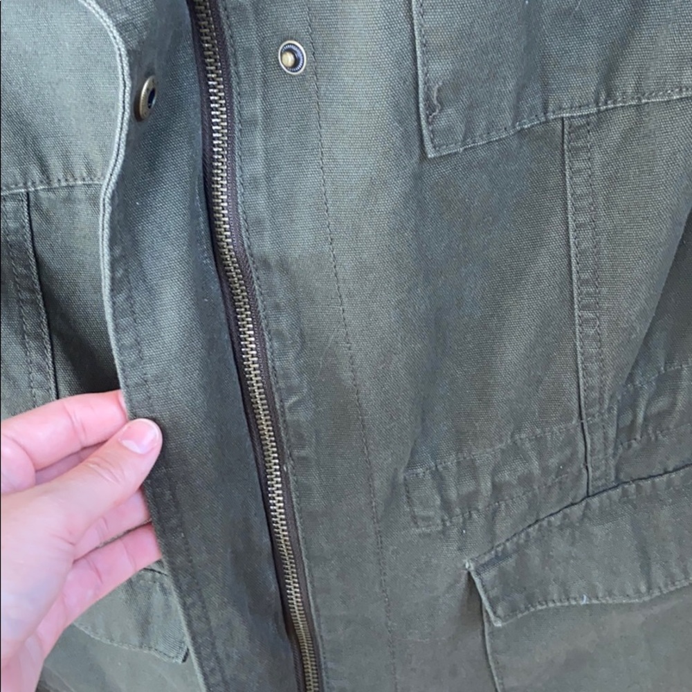 Merona Army Green Jacket Size Small - Picture 4 of 6